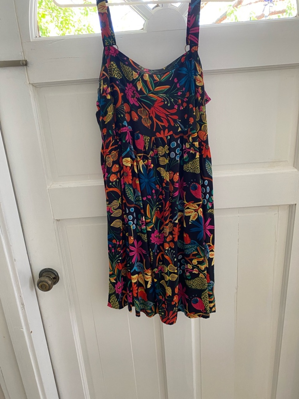 Black floral sundress